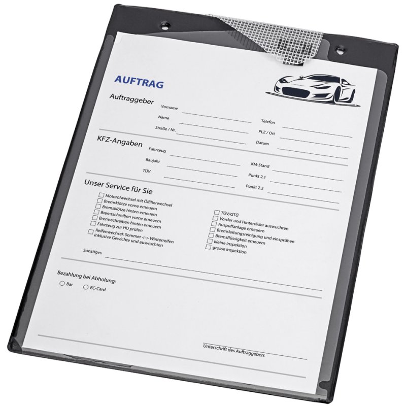 MAUL porte-documents automatique A4, avec compartiment clé, noir, 10 pièces