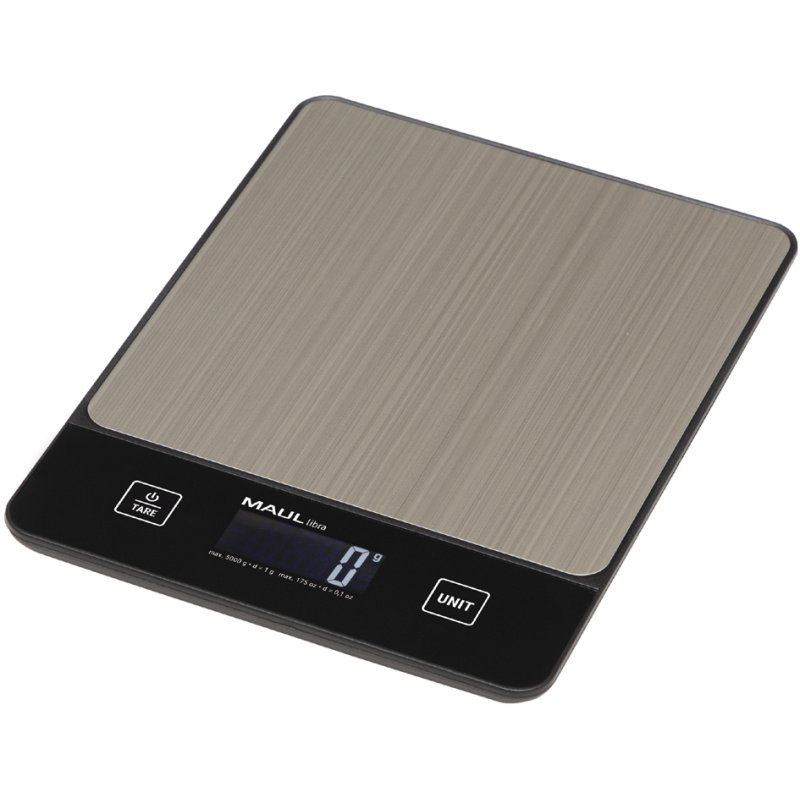 MAUL letter scale MAULlibra, 5000 g, silver/black