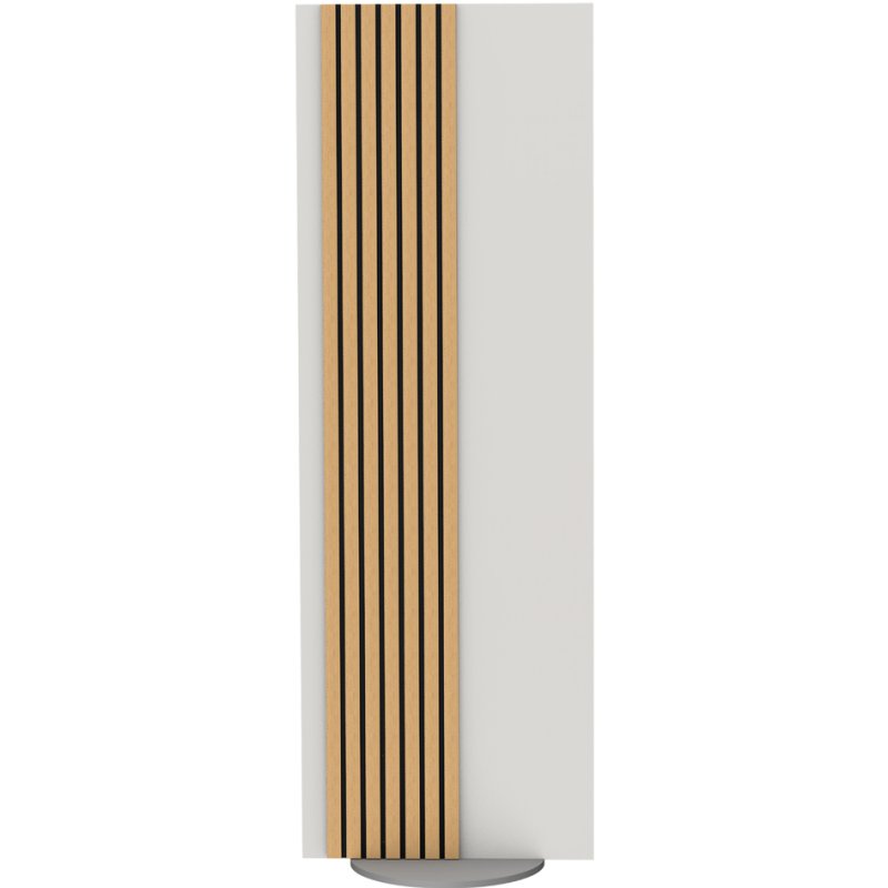 kerkmann Oxford swivel partition wall, white, 600×1650 mm, sound dampening