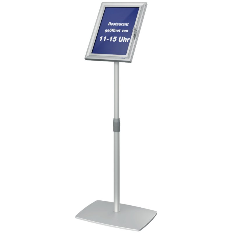FRANKEN information stand PRO Security A3, lockable, height adjustable 800-1310 mm