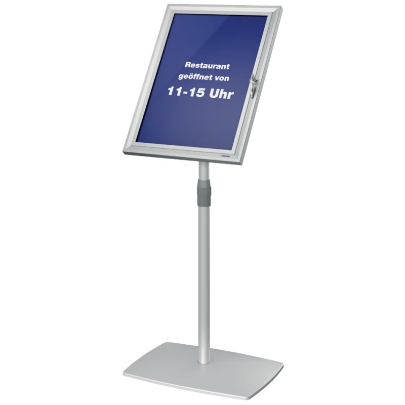FRANKEN information stand PRO Security A3, lockable, height adjustable 800-1310 mm