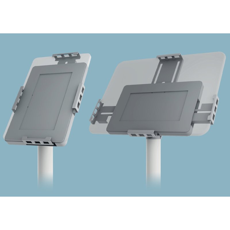 FRANKEN tabletstandaard PRO Universal, wit, hoogte verstelbaar 690-1190 mm, afsluitbaar