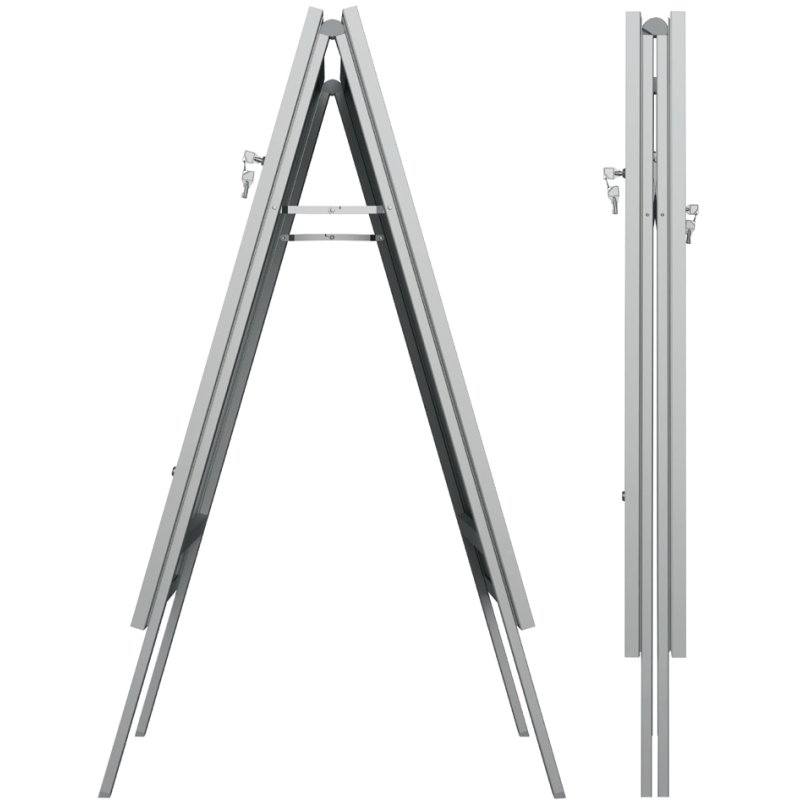 FRANKEN customer topper PRO Security, lockable, aluminium frame, DIN A1