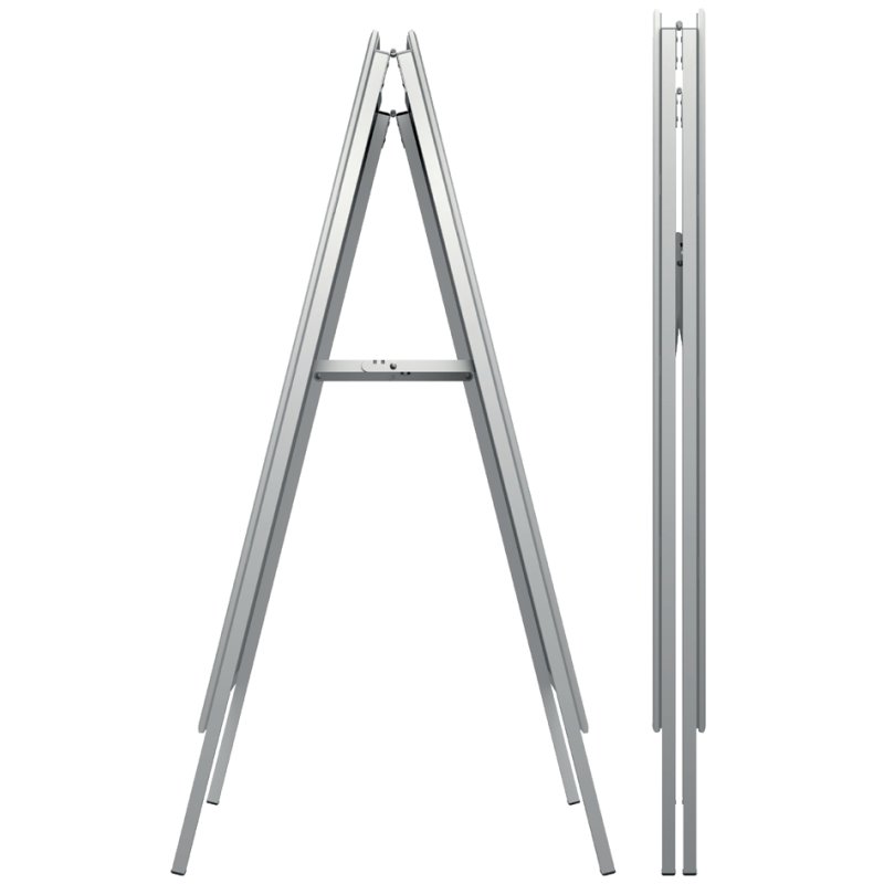 FRANKEN kundenstopper BSA1M, A1, zilver, 25 mm aluminium