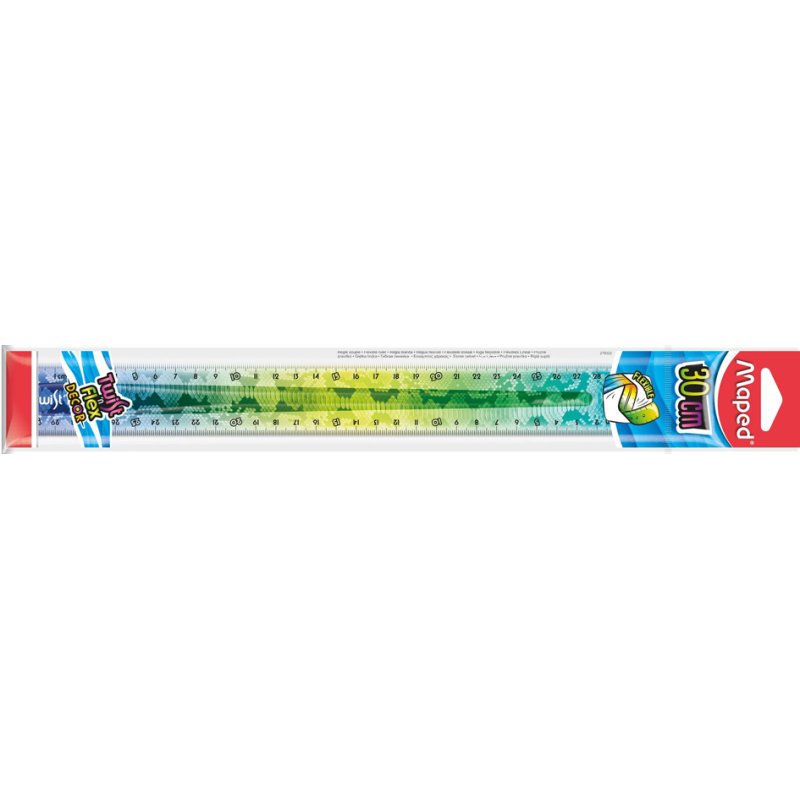Maped règle Twist'n Flex Animal, 300 mm, flexible, couleurs assorties