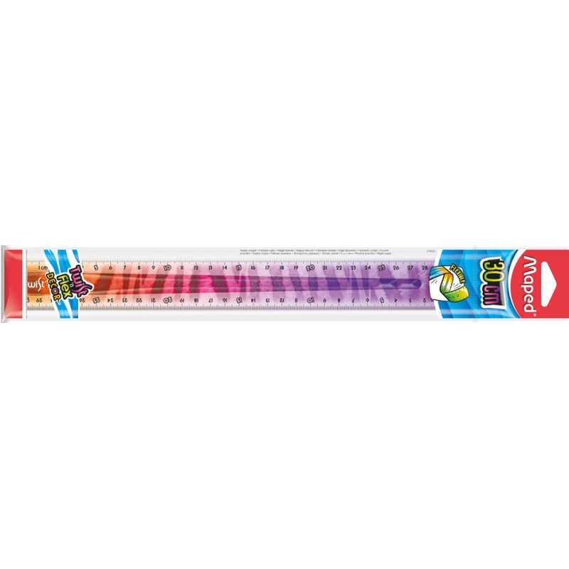 Maped règle Twist'n Flex Animal, 300 mm, flexible, couleurs assorties