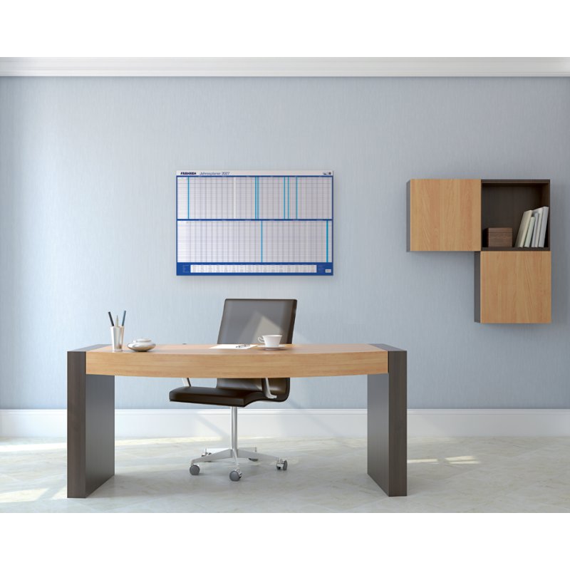 FRANKEN Urlaubsplaner 2027, blue/white, 910 x 610 mm, 40 persons