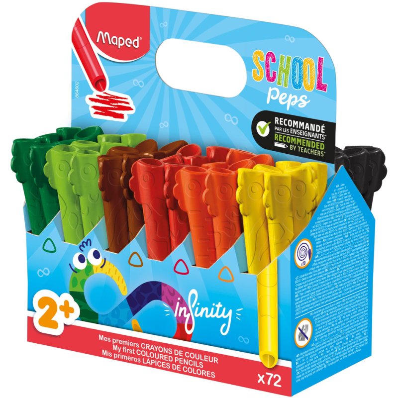 Maped coloured pencils Color'PEPS INFINITY, triangular, 72 pieces, school pack