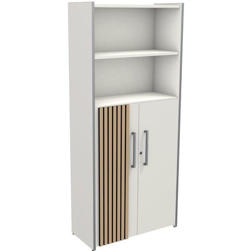 Kerkmann armoire Oxford 5OH, verrouillable, blanc, 800×360×1830 mm