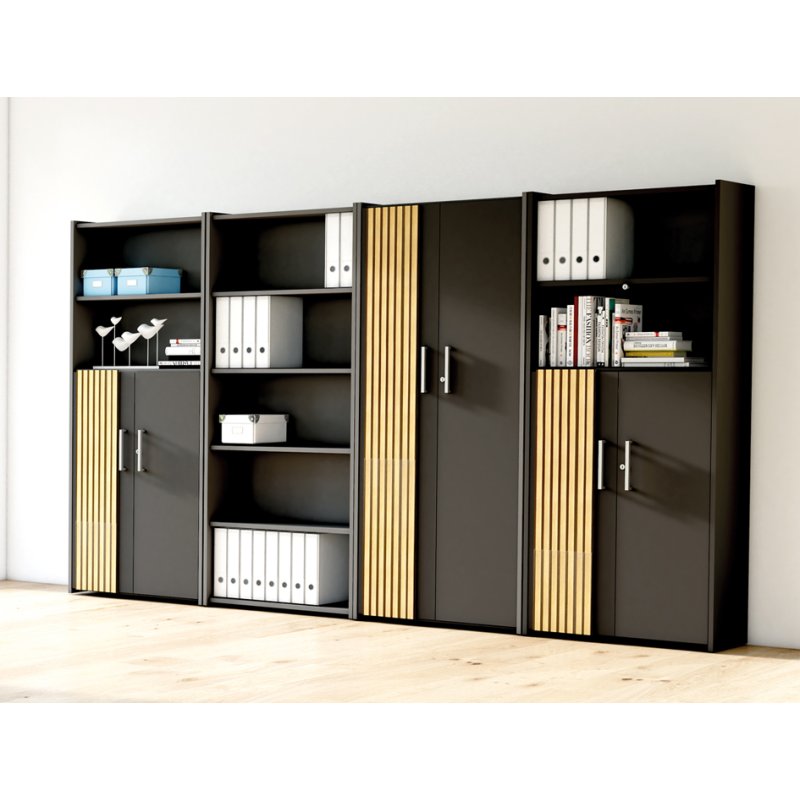 Kerkmann armoire Oxford 5OH, verrouillable, blanc, 800×360×1830 mm