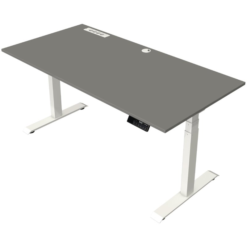 Kerkmann sit-stand desk Move boost, electrically adjustable, oak, 180×80 cm