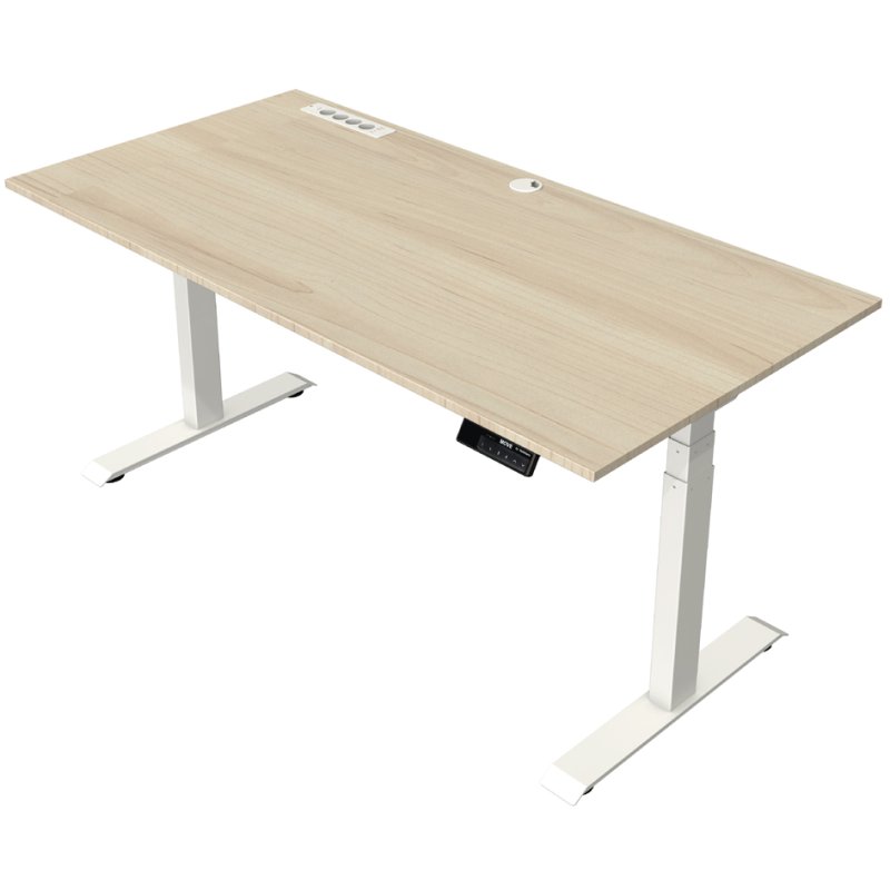 Kerkmann sit-stand desk Move boost, electrically adjustable, oak, 180×80 cm