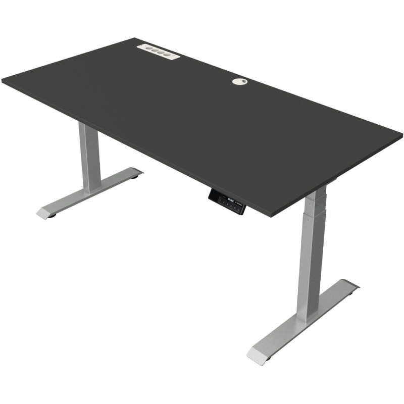 kerkmann sit-stand desk Move Boost, electric height adjustment, ash, 180×80 cm