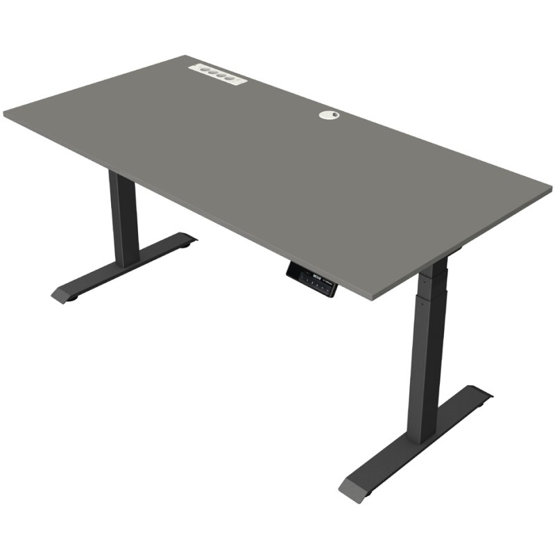 kerkmann sit-stand desk Move boost, electrically adjustable, 180×80 cm, ash