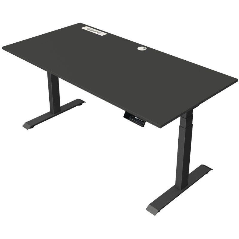 kerkmann sit-stand desk Move boost, electrically adjustable, 180×80 cm, ash