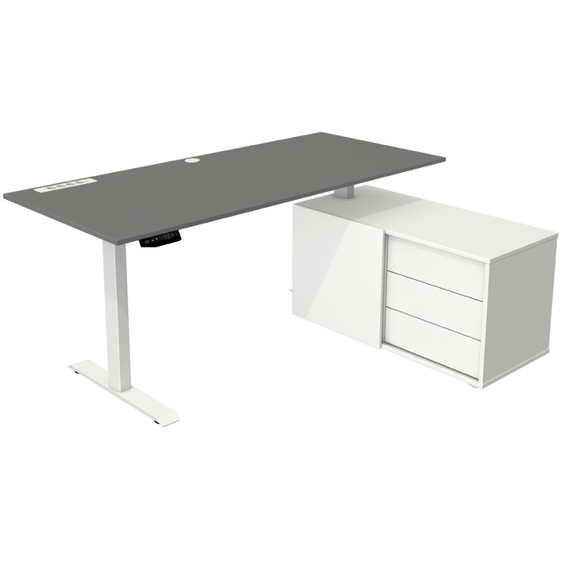 kerkmann workstation Move boost, sit-stand desk electric, maple