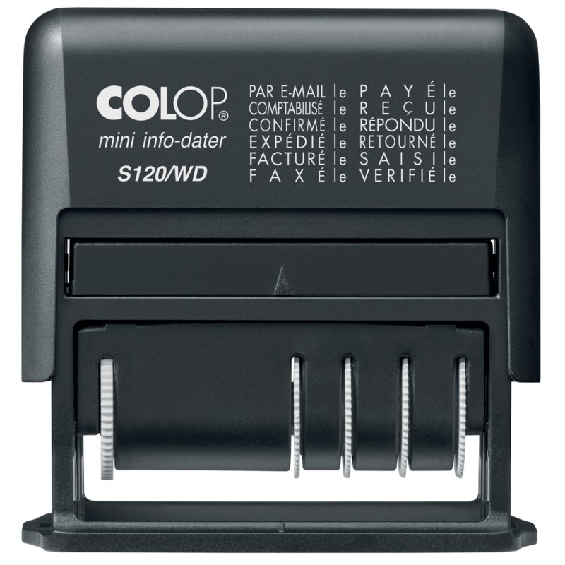 COLOP date stamp MiniDatS120/WD, 12 formats, 42×4 mm