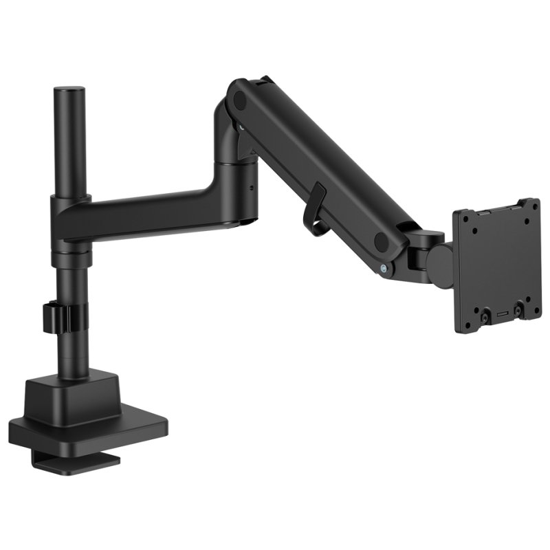 DIGITUS monitorarm single, met klem, tot 57 inch, wit