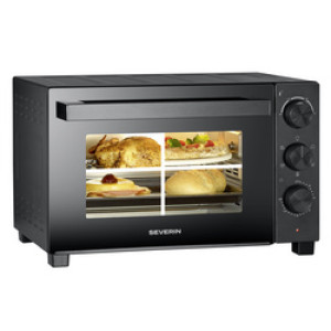 SEVERIN Back & Toast oven TO 2075, 30 liter, hetelucht, zwart