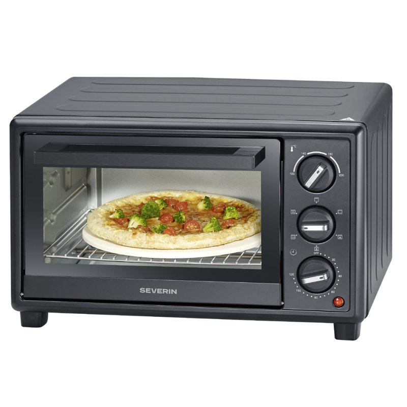 SEVERIN bak- en toastoven TO 2079, 20 liter, heteluchtfunctie, zwart
