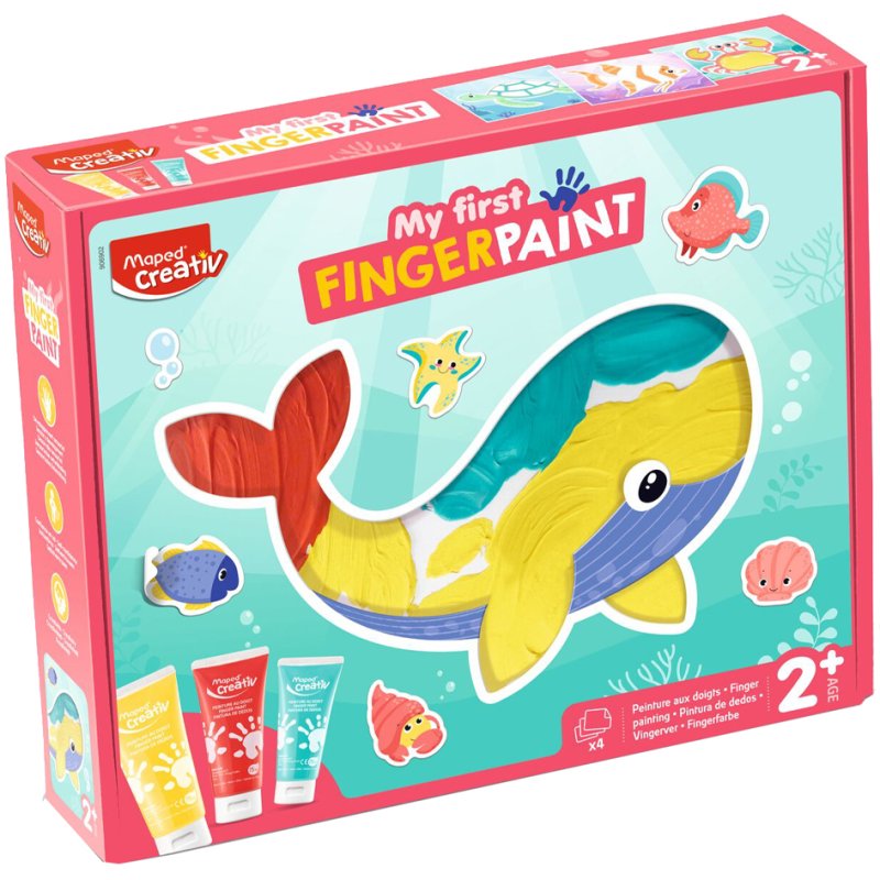 Maped CREATIV my first finger paint set, 9-piece, from 2 years