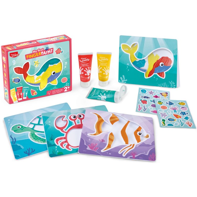 Maped CREATIV my first finger paint set, 9-piece, from 2 years