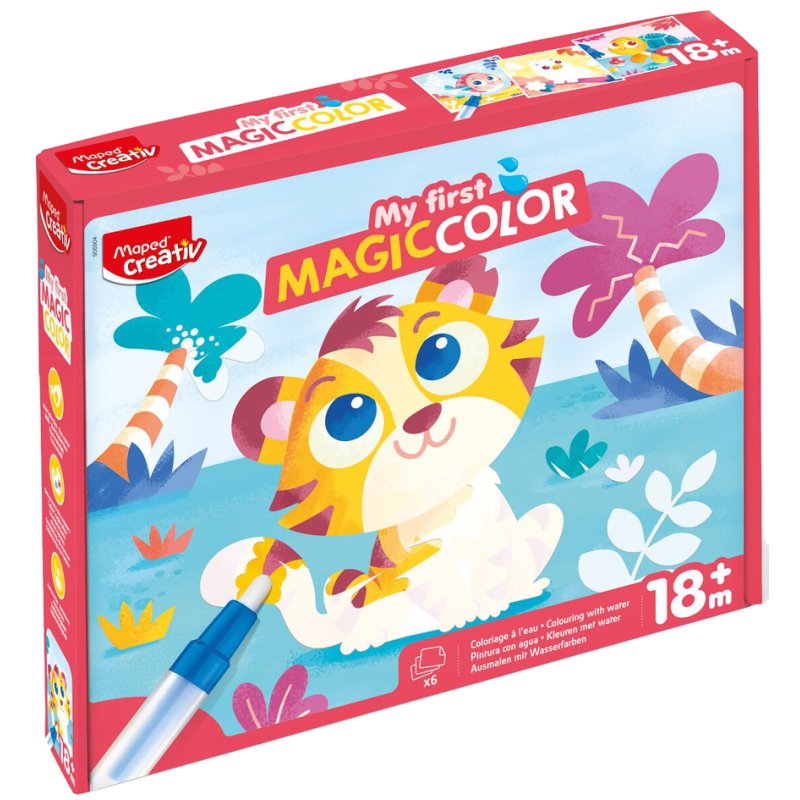 Maped Creativ water pen MAGIC COLOR, reusable, 6 cards, from 18 months