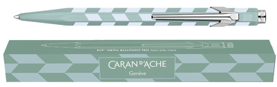 CARAN D'ACHE drukbalpen 849 MOSAIC, watergroen, navulbaar, zwarte inkt M