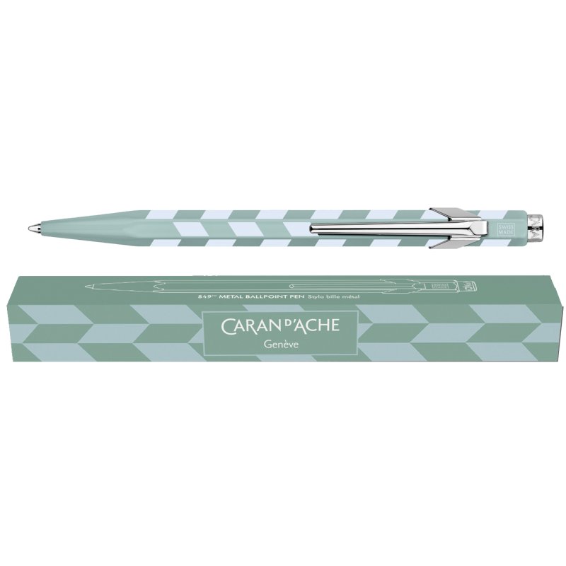 CARAN D'ACHE stylo à bille 849 MOSAIC, rouge grenade, pointe moyenne, rechargeable