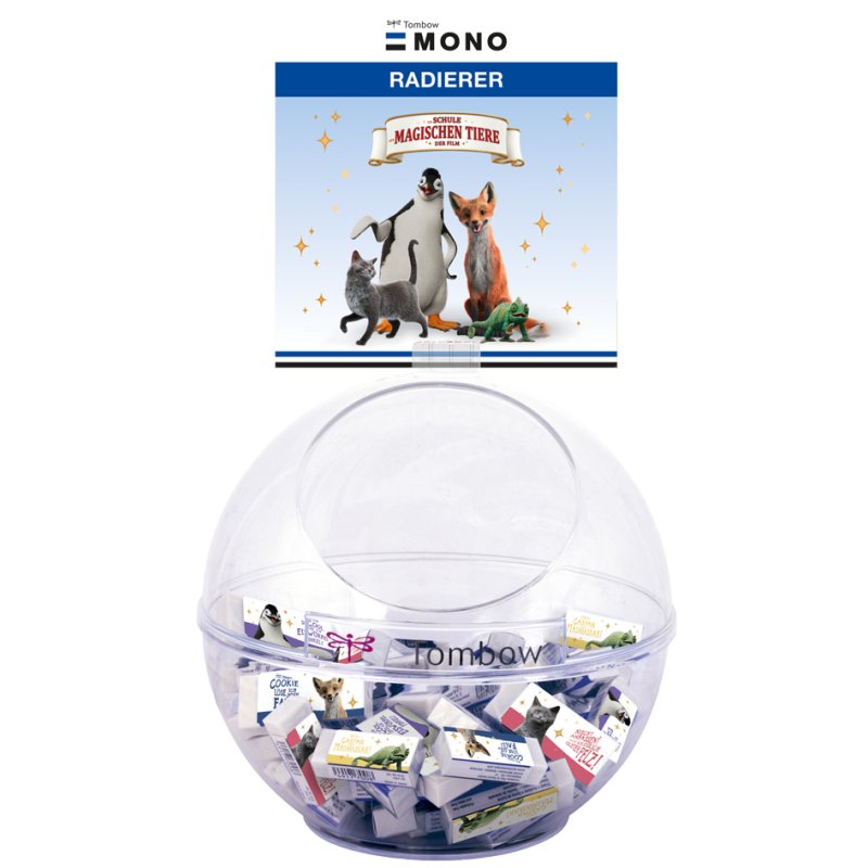 TOMBOW gummen MONO 'De School der Magische Dieren', PVC, 80 stuks