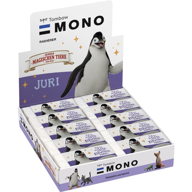 TOMBOW kunststof gum MONO Katze, limited edition, 20 stuks display