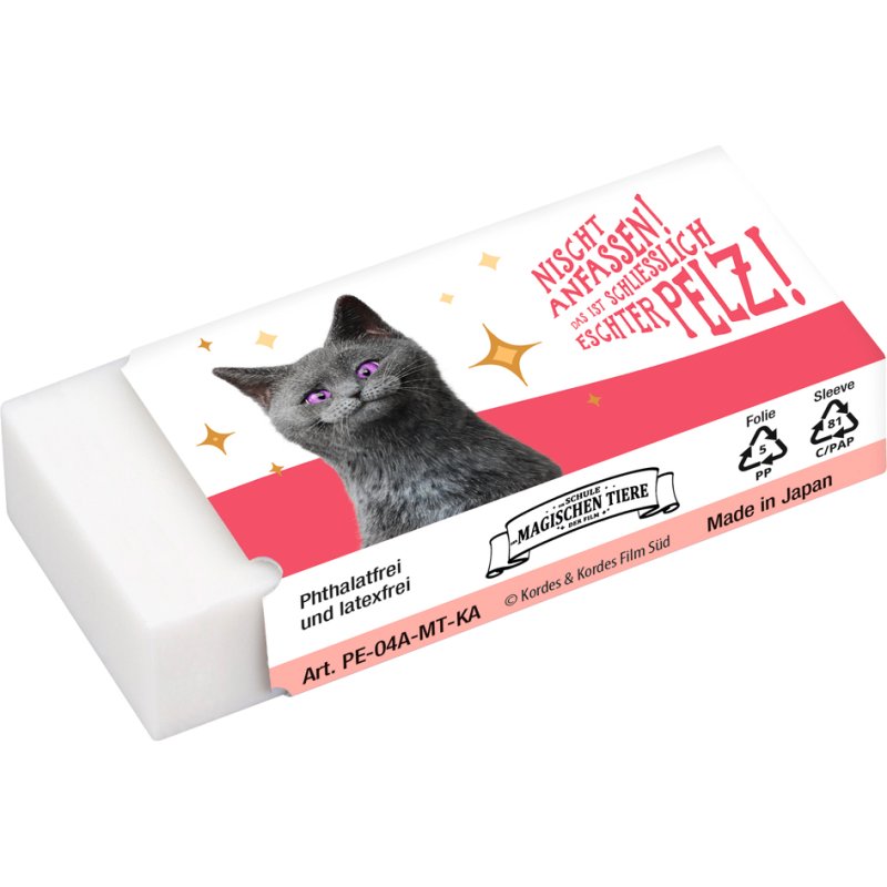 TOMBOW gum MONO Katze, kunststof PVC, 55×23×11 mm
