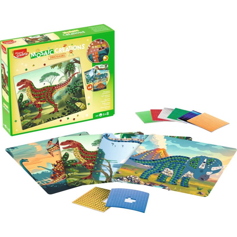 Maped CREATIV mosaic set DINOSAURIER, 12 pieces, from 5 years