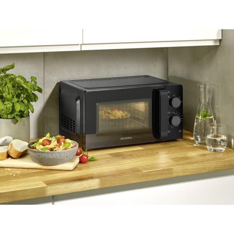 SEVERIN Micro-ondes MW 7580 S-Wave Solo, 700 Watts, 19 litres, noir
