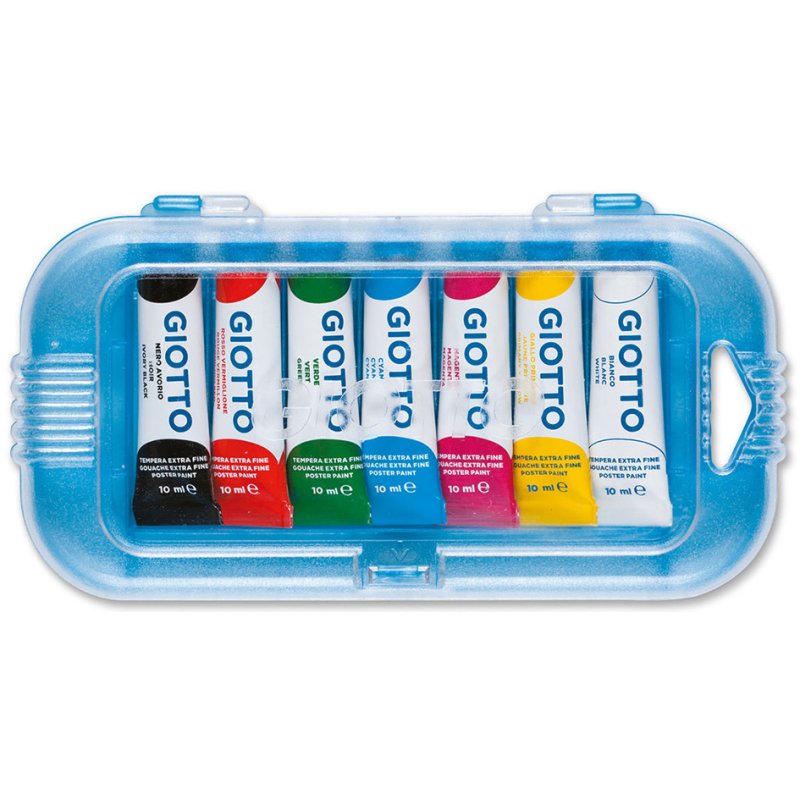 GIOTTO gouache Extra Fine, 10 tubes de 10 ml, couleurs assorties
