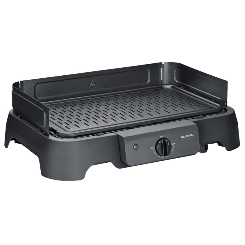 SEVERIN table grill PG 8595, aluminium grill plate, 2000 watts, black