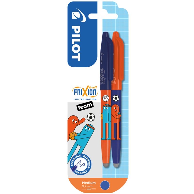 PILOT gel rollerpen FRIXION BALL Friends, blauw, 0,35 mm, 2 stuks