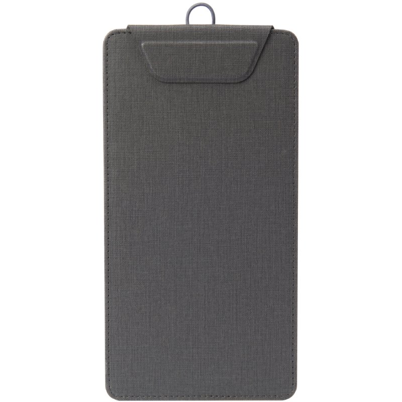 sigel menu card clipboard, DIN long, anthracite, 20 sheet capacity