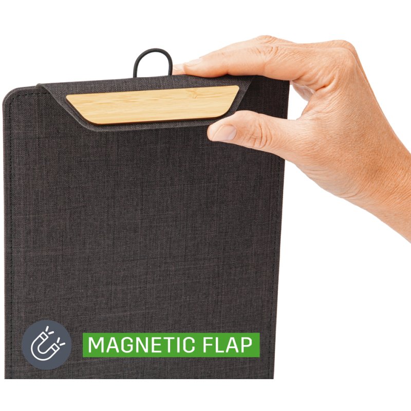 Sigel porte-menu pince-clipboard, A4, gris clair/marron, RPET recyclé