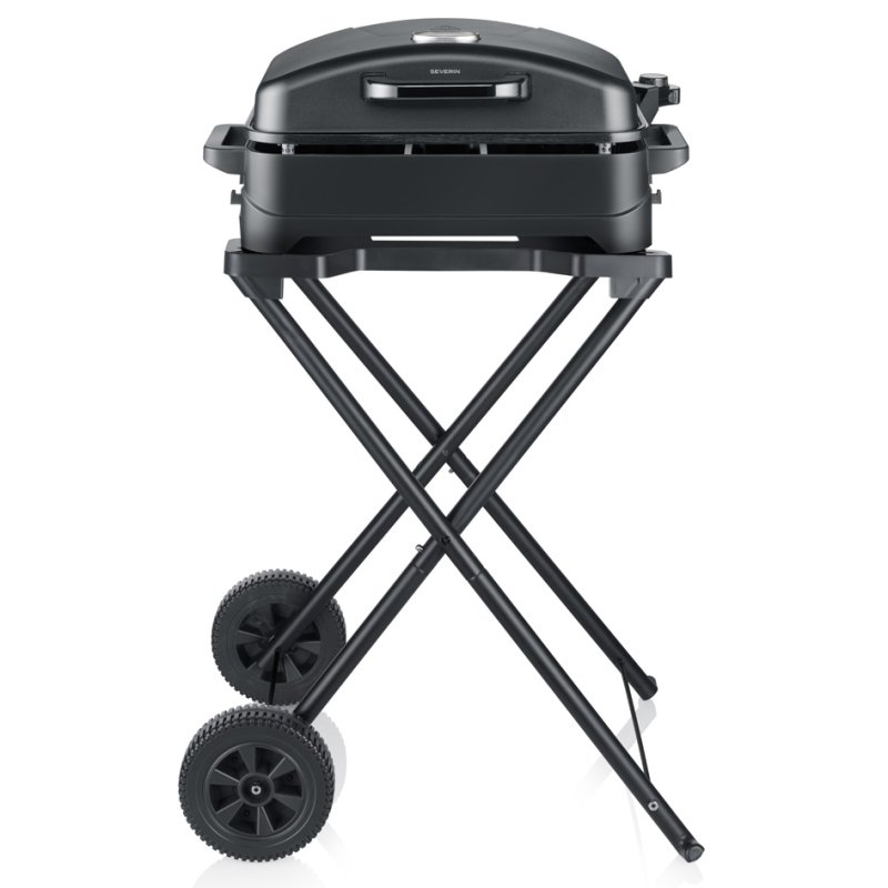 SEVERIN freestanding grill PG 8598, aluminium grill plate, temperature control 0-230°C, black