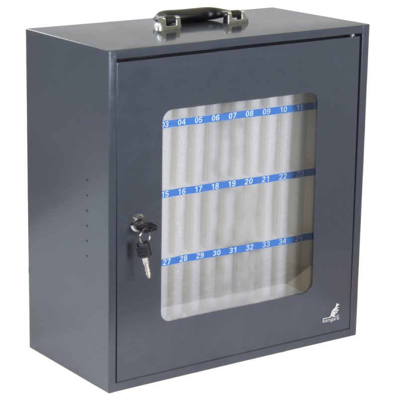 kangaro smartphone-kast, 48 vakken, donkergrijs, 376×205×445 mm