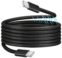 LogiLink magnetische data- & laadkabel USB-C, zwart, 1,0 m, 100 Watt