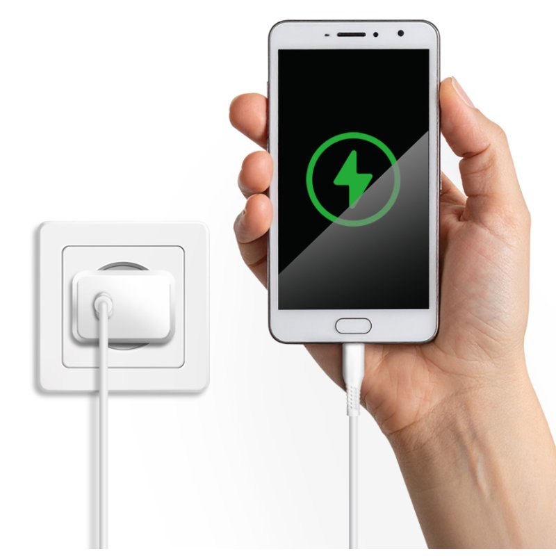 LogiLink Câble USB 2.0, USB-C vers Micro USB-B, 0,3 m, blanc