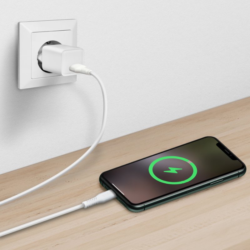 LogiLink Câble USB 2.0 USB-A vers USB-C, blanc, 1,0 m