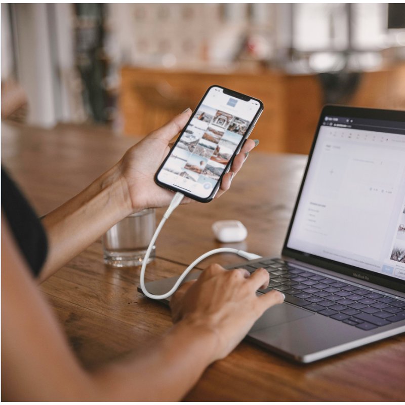 LogiLink Câble USB 2.0 USB-C vers USB-C, 0,3 m, blanc