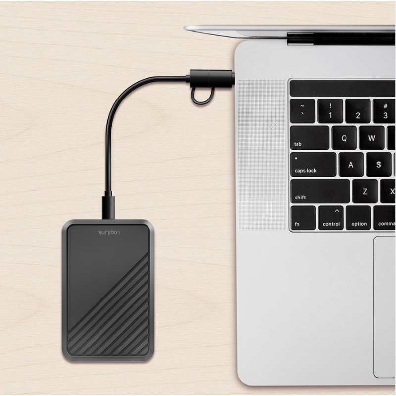 LogiLink Boîtier disque dur SATA 2,5 pouces, USB 3.2 Gen1, noir
