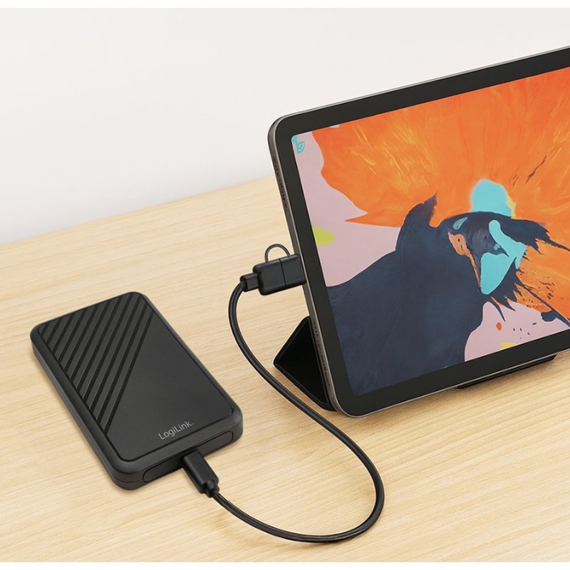 LogiLink Boîtier disque dur SATA 2,5 pouces, USB 3.2 Gen1, noir