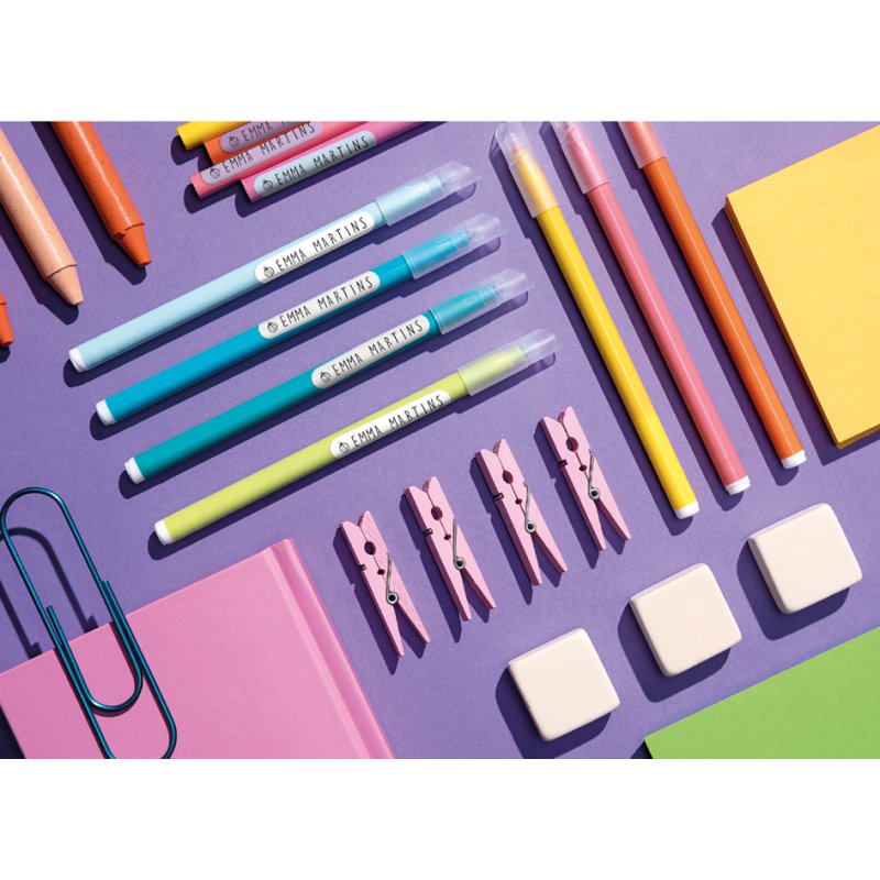 COLOP MARKY pen labels, 10 × 42 mm, 12 pastel colours, 96 pieces