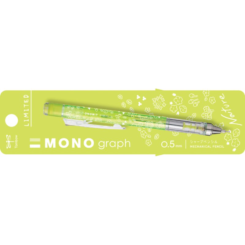 TOMBOW vulpotlood MONO graph nature Botanical, transparant groen, 0,5 mm HB