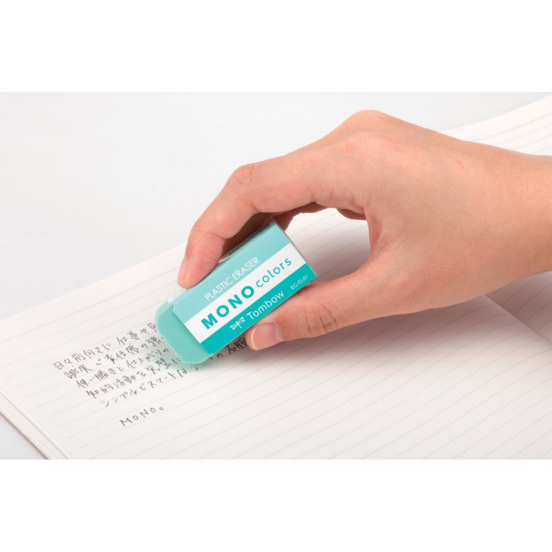 TOMBOW gum MONO colors, turkooisblauw, PVC phtalaatvrij, 55×23×11 mm